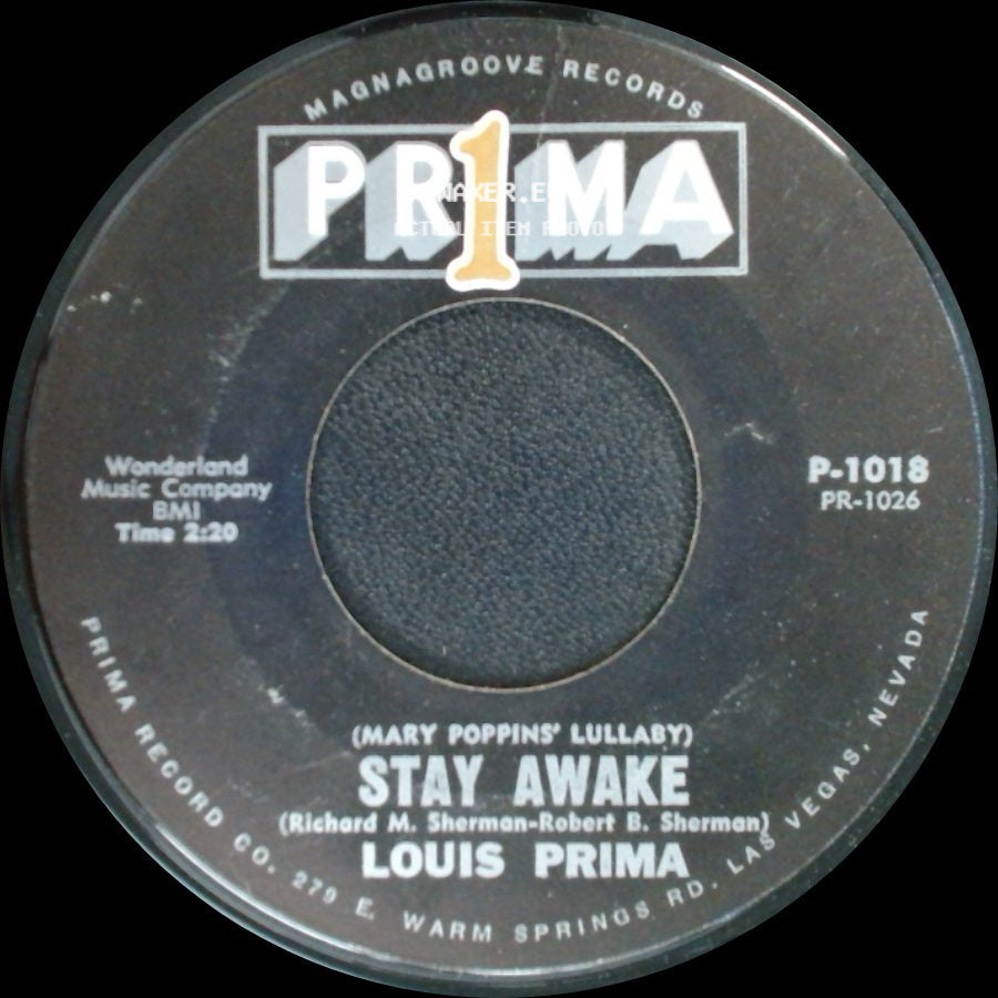 Louis Prima - Stay Awake / A Spoonful Of Sugar side A
