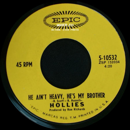 Hollies - Cos You Like To Love Me / He Ain't Heavy, He's My Brother side B