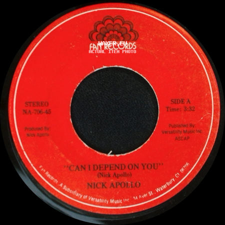 Nick Apollo - Can I Depend On You / The Scungilli Song side A