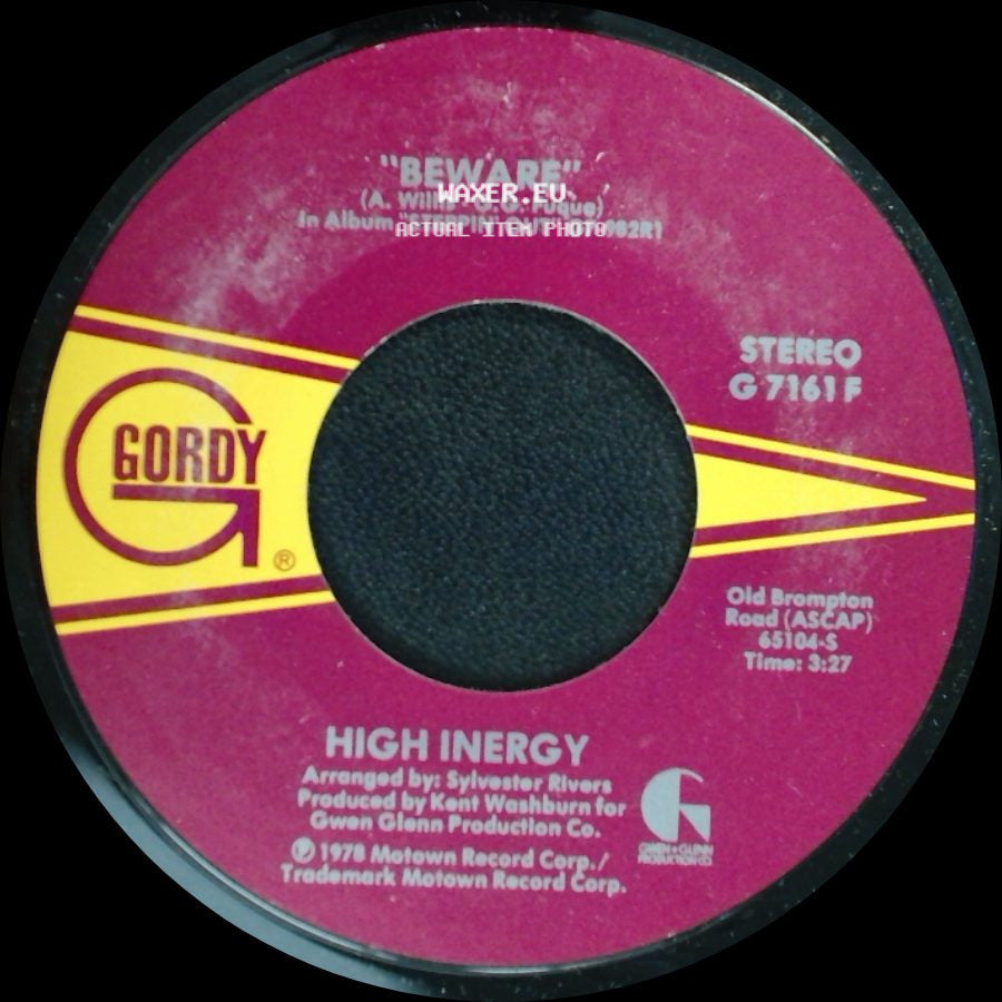 High Inergy - Lovin' Fever / Beware side B
