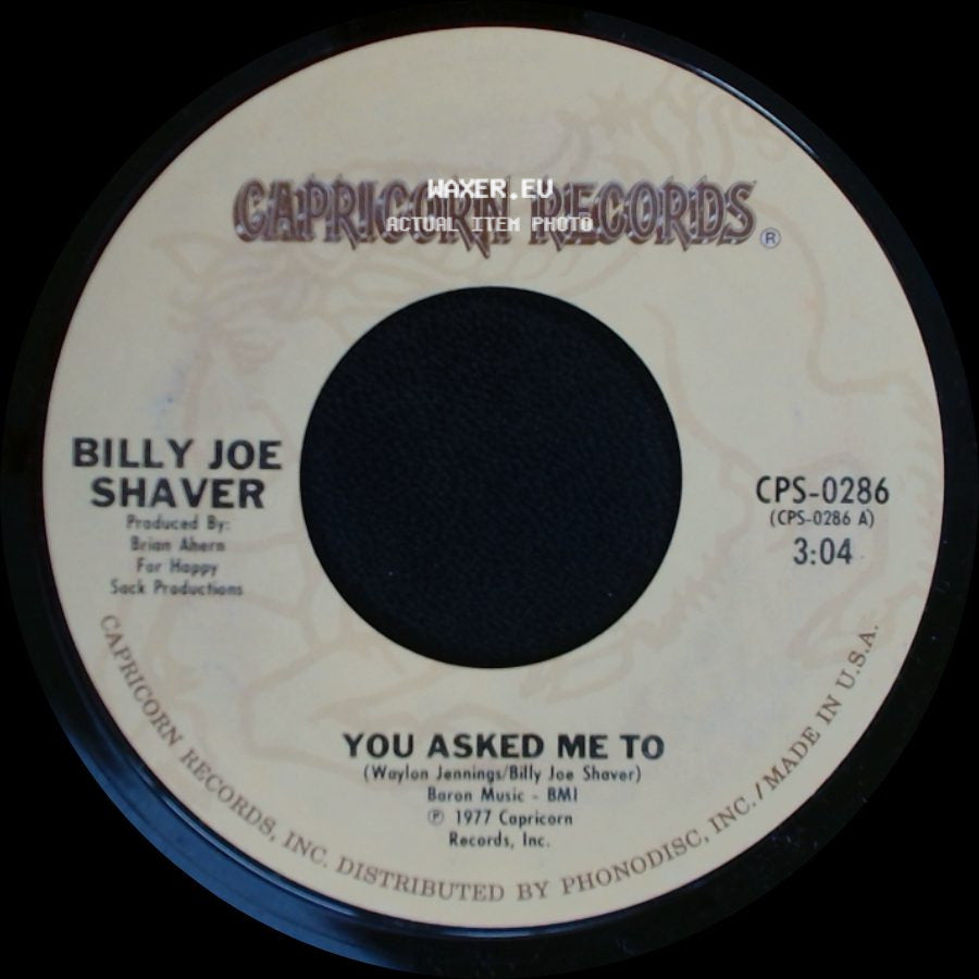 Billy Joe Shaver - Silver Wings Of Time / You Asked Me To side B
