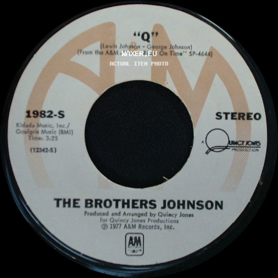 The Brothers Johnson - Runnin' For Your Lovin' / Q side B