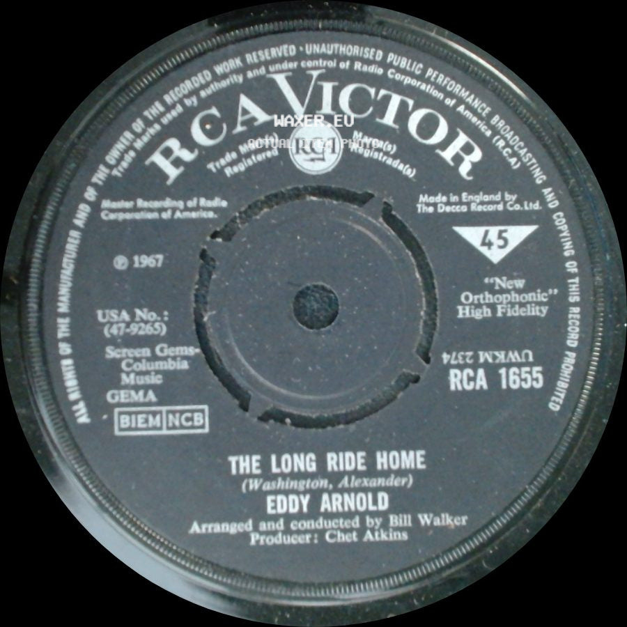Eddy Arnold - The Long Ride Home / Turn The World Around The Other Way side A