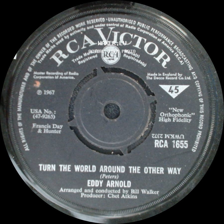 Eddy Arnold - The Long Ride Home / Turn The World Around The Other Way side B