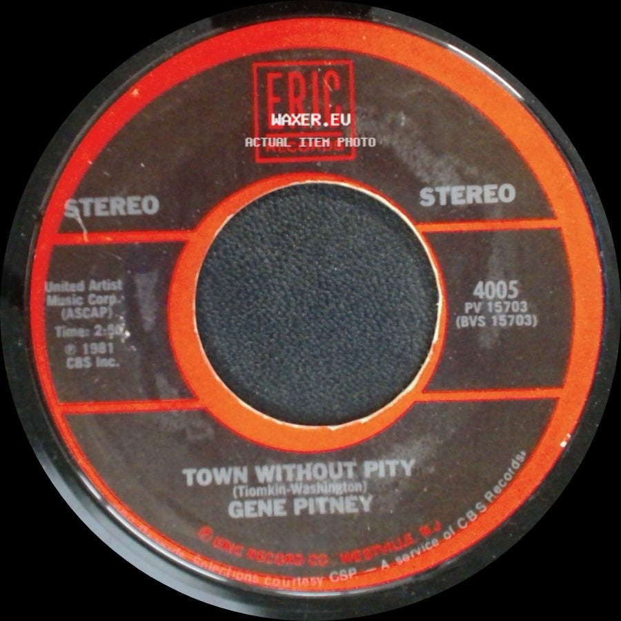 Gene Pitney - Only Love Can Break A Heart / Town Without Pity side B