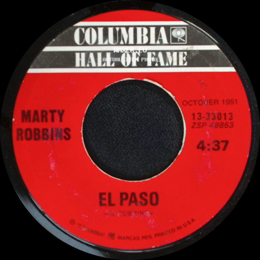 Marty Robbins With Ray Conniff / Marty Robbins - A White Sport Coat (And A Pink Carnation) / El Paso side B
