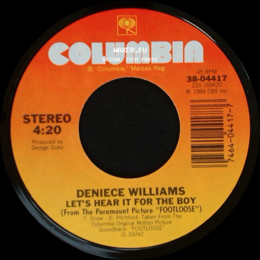 Deniece Williams - Let's Hear It For The Boy / Let's Hear It For The Boy side A