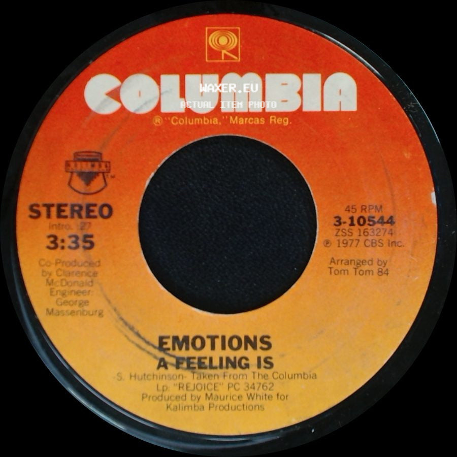 Emotions - A Feeling Is / Best Of My Love side A