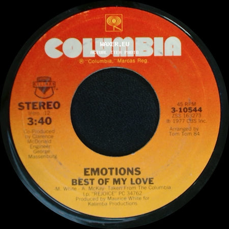 Emotions - A Feeling Is / Best Of My Love side B