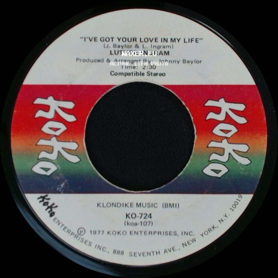 Luther Ingram - Let's Steal Away To The Hideaway / I've Got Your Love In My Life side B