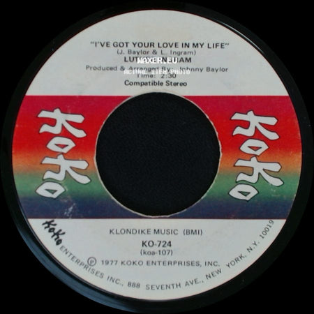 Luther Ingram - Let's Steal Away To The Hideaway / I've Got Your Love In My Life side B