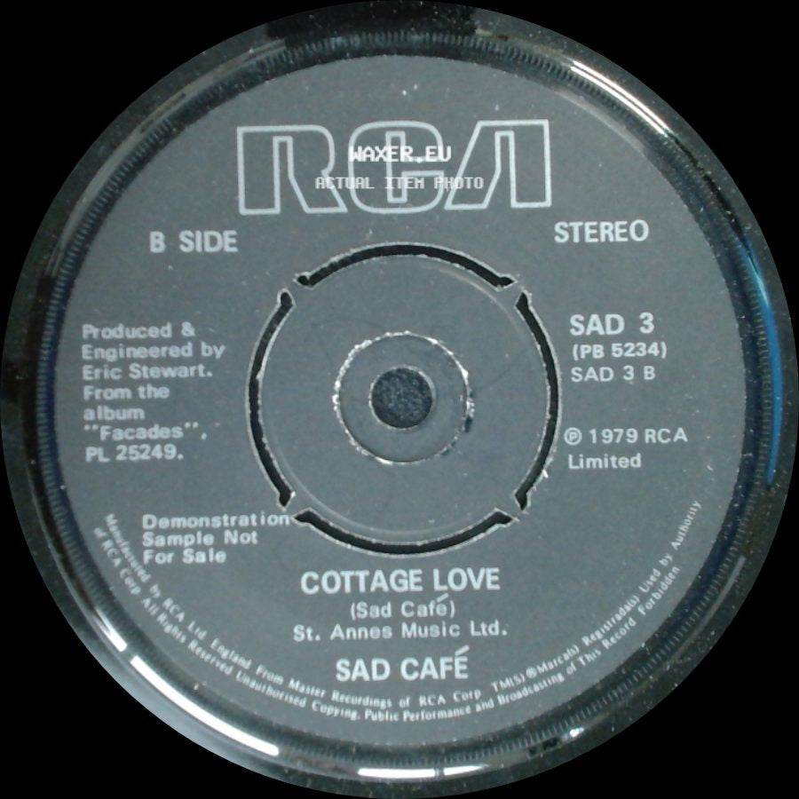 Sad Café - My Oh My / Cottage Love side B