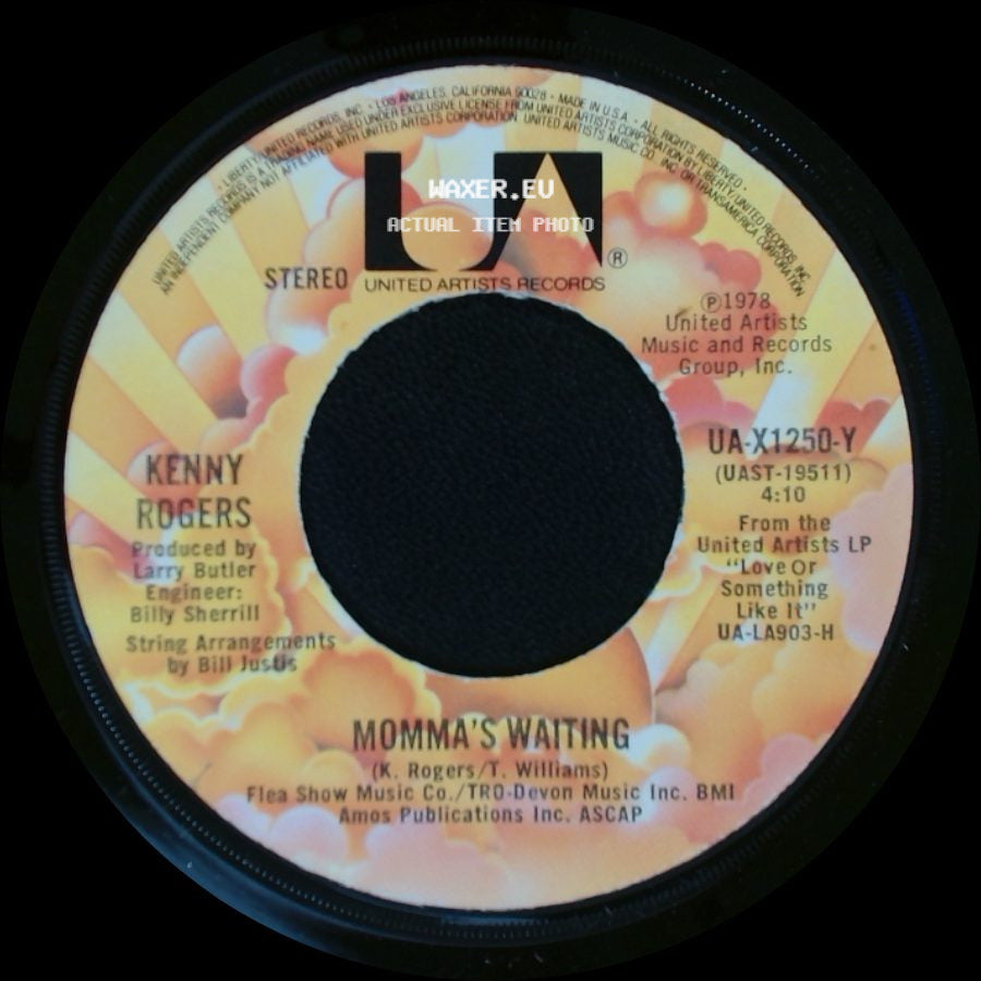 Kenny Rogers - The Gambler / Momma's Waiting side B