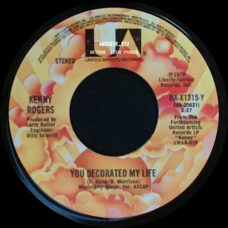 Kenny Rogers - You Decorated My Life / One Man's Woman side A