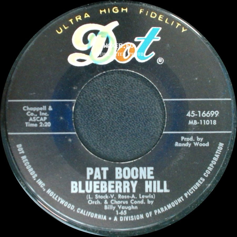 Pat Boone - Blueberry Hill / Heartaches side A
