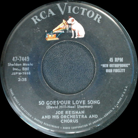 Joe Reisman And His Orchestra And Chorus - So Goes Our Love Song / Trini side A