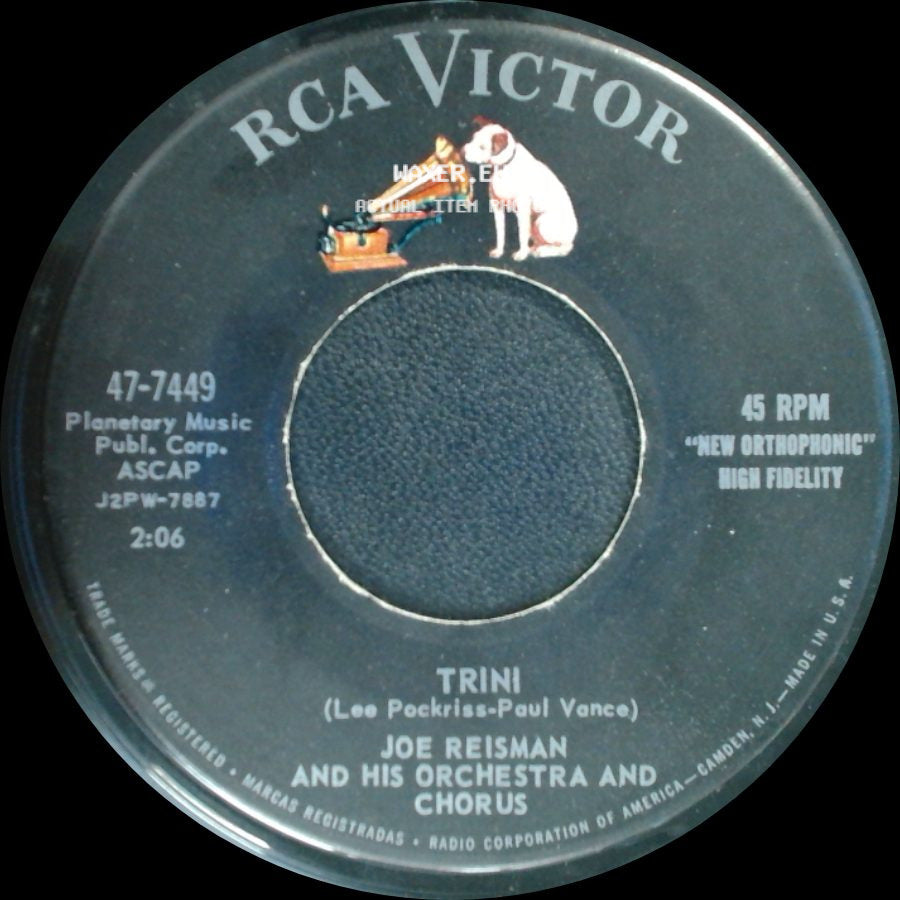 Joe Reisman And His Orchestra And Chorus - So Goes Our Love Song / Trini side B