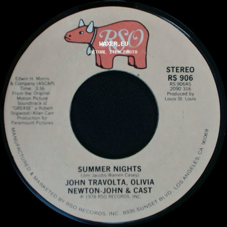 John Travolta, Olivia Newton-John & Cast / Louis St. Louis - Summer Nights / Rock 'n' Roll Party Queen side A