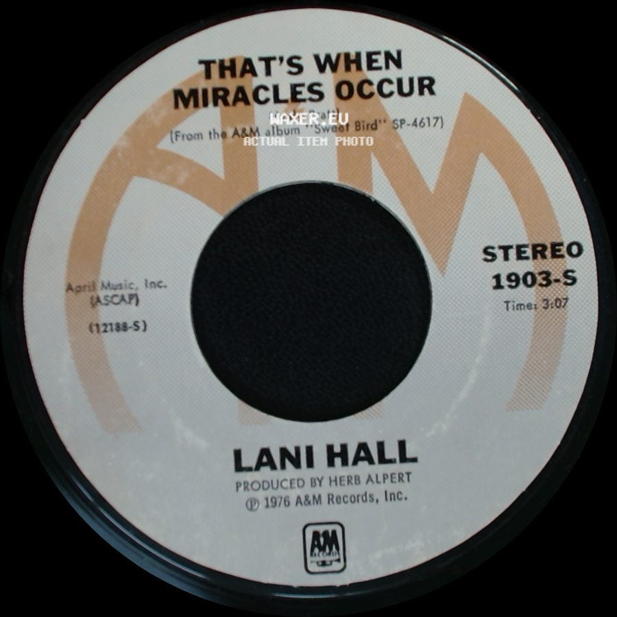 Lani Hall - That's When Miracles Occur / Too Many Mornings side A