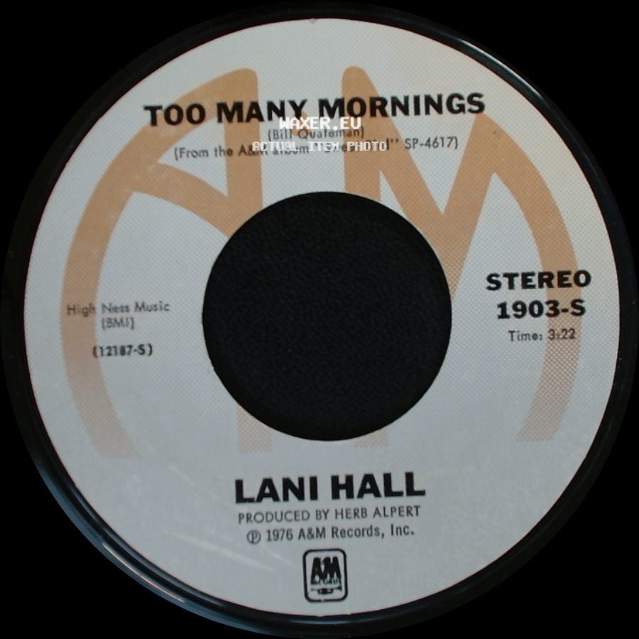 Lani Hall - That's When Miracles Occur / Too Many Mornings side B