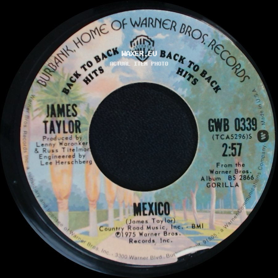 James Taylor - How Sweet It Is (To Be Loved By You) / Mexico side B