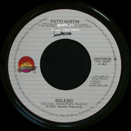 Patti Austin - Solero / Baby, Come To Me side A