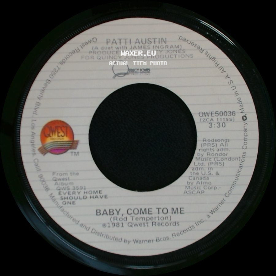 Patti Austin - Solero / Baby, Come To Me side B