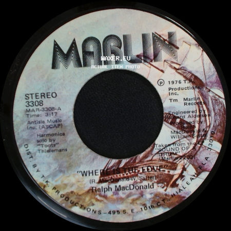 Ralph Macdonald - Calypso Breakdown / Where Is The Love side B