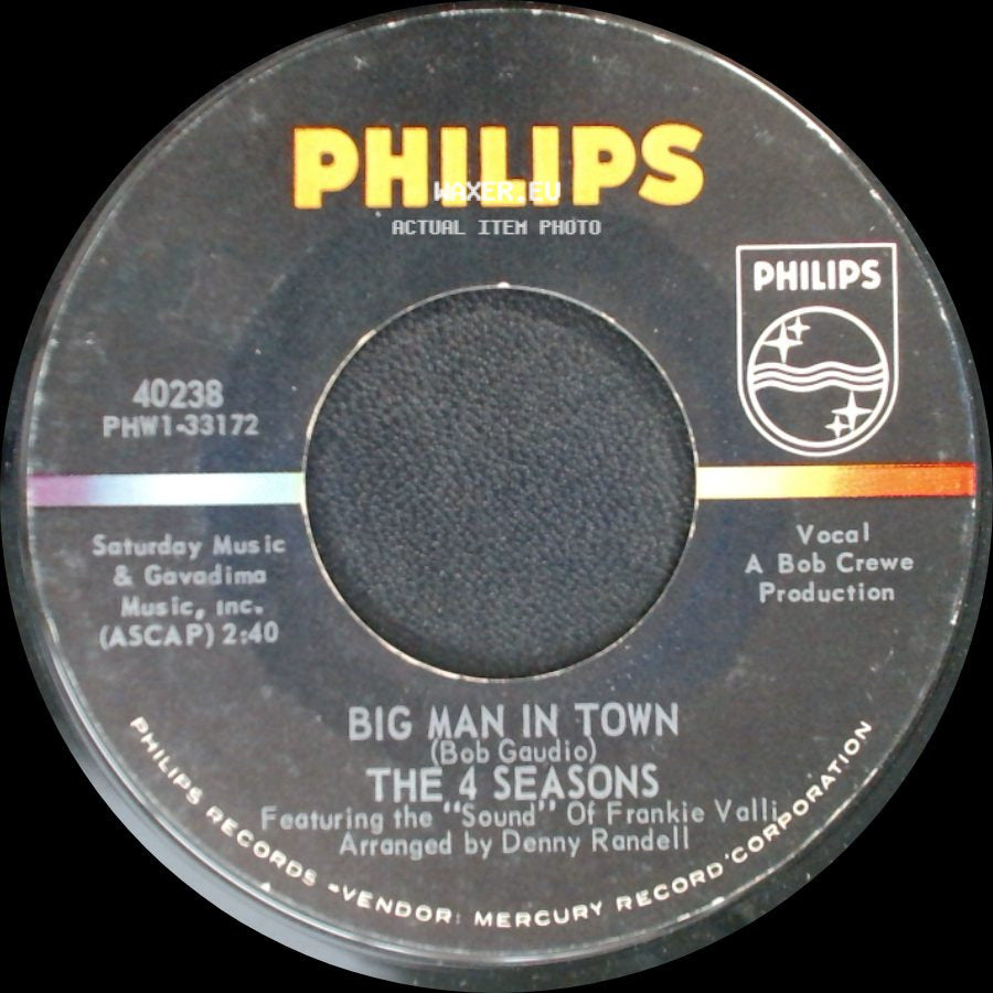The 4 Seasons - Little Angel / Big Man In Town side B