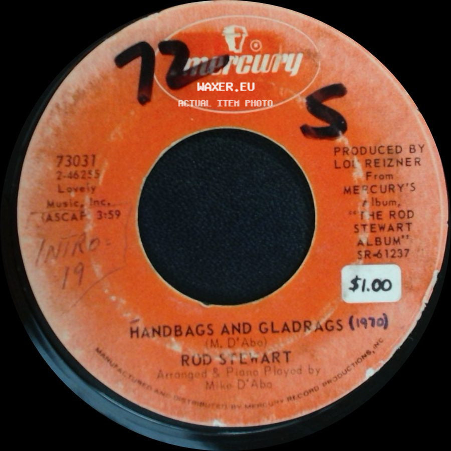 Rod Stewart - Man Of Constant Sorrow / Handbags And Gladrags side B