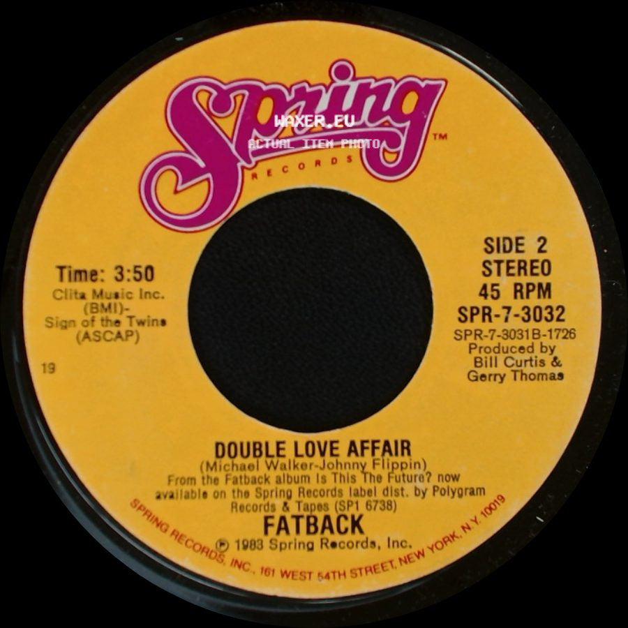 Fatback - Is This The Future? / Double Love Affair side B