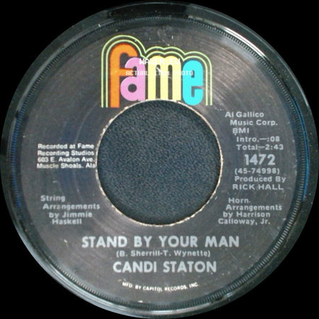 Candi Staton - Stand By Your Man / How Can I Put Out The Flame (When You Keep The Fire Burning) side A