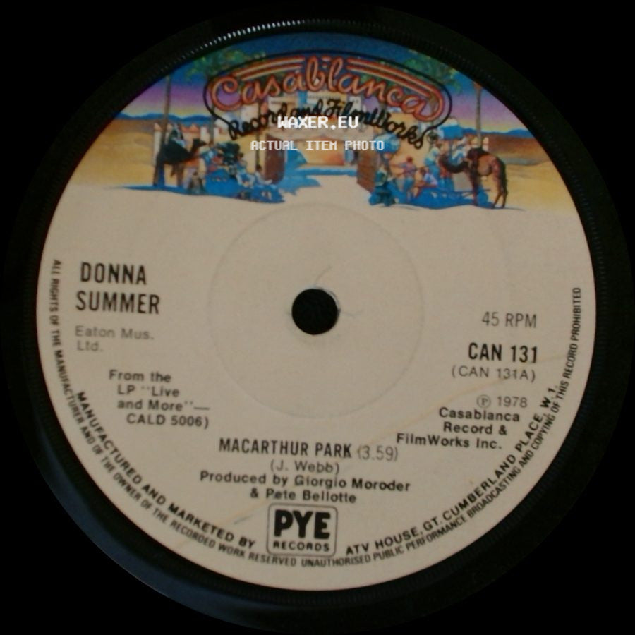 Donna Summer - Macarthur Park / Once Upon A Time side A
