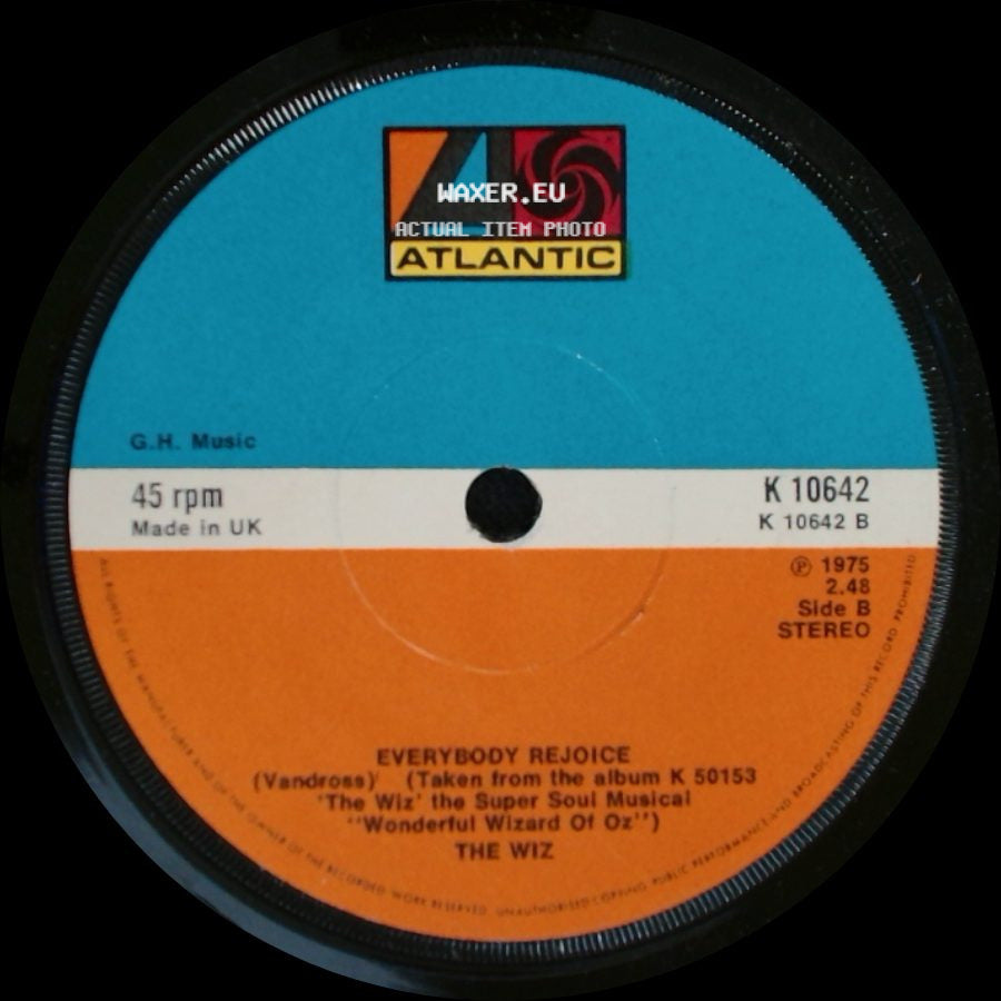 The Wiz - Tornado / Everybody Rejoice side B
