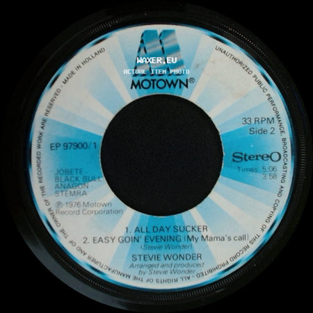 Stevie Wonder - Saturn / Ebony Eyes / All Day Sucker / Easy Goin' Evening (My Mama's Call) side B