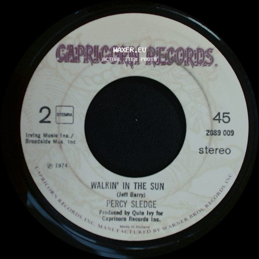 Percy Sledge - Walkin' In The Sun / I'll Be Your Everything side A