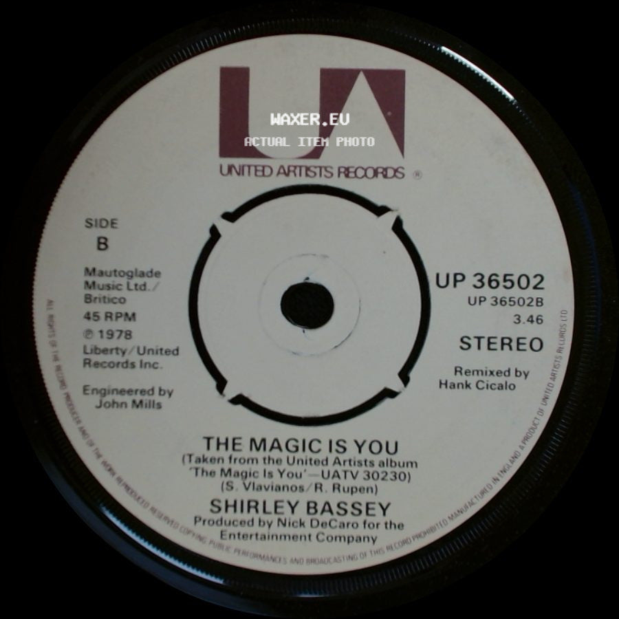 Shirley Bassey - This Is My Life (La Vita) / The Magic Is You side B