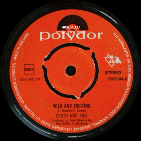 Earth And Fire - Wild And Exciting / Vivid Shady Land side A