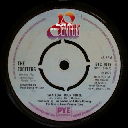 The Exciters - Swallow Your Pride / Pride Comes Before A Fall side A
