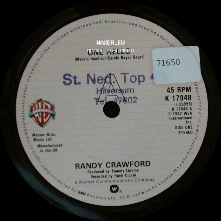 Randy Crawford - One Hello / That's How Heartaches Are Made side A