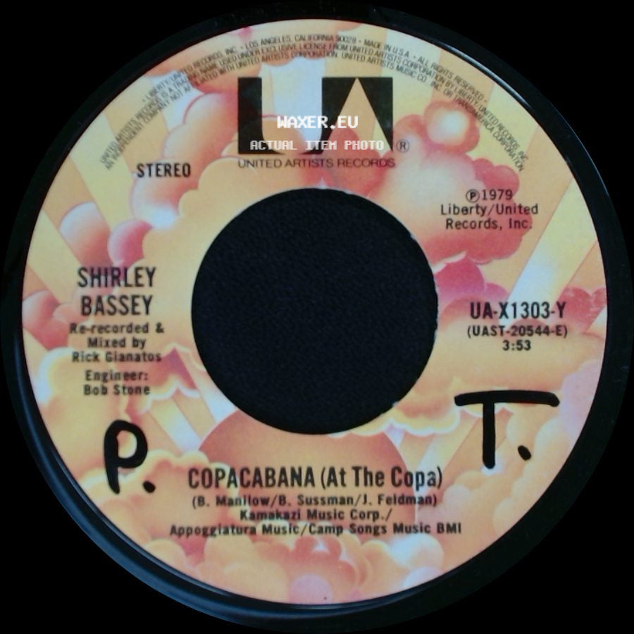 Shirley Bassey - This Is My Life (La Vita) / Copacabana (At The Copa) side B