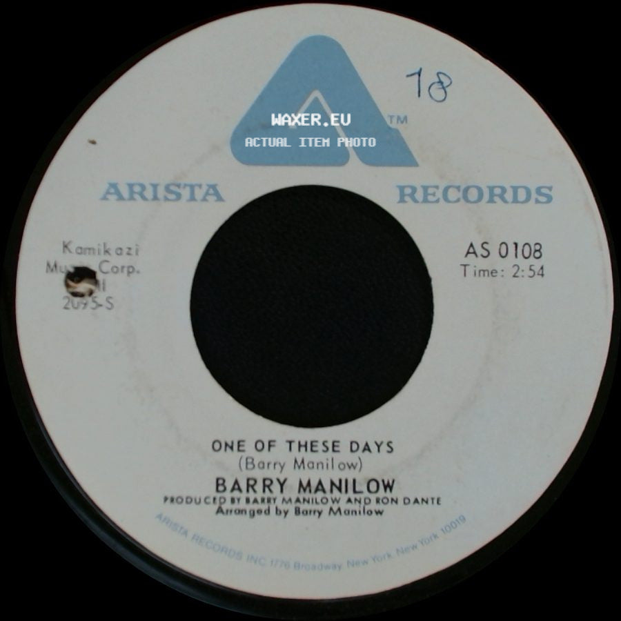 Barry Manilow - One Of These Days / It's A Miracle side A