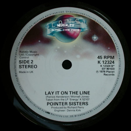 Pointer Sisters - Everybody Is A Star / Lay It On The Line side B