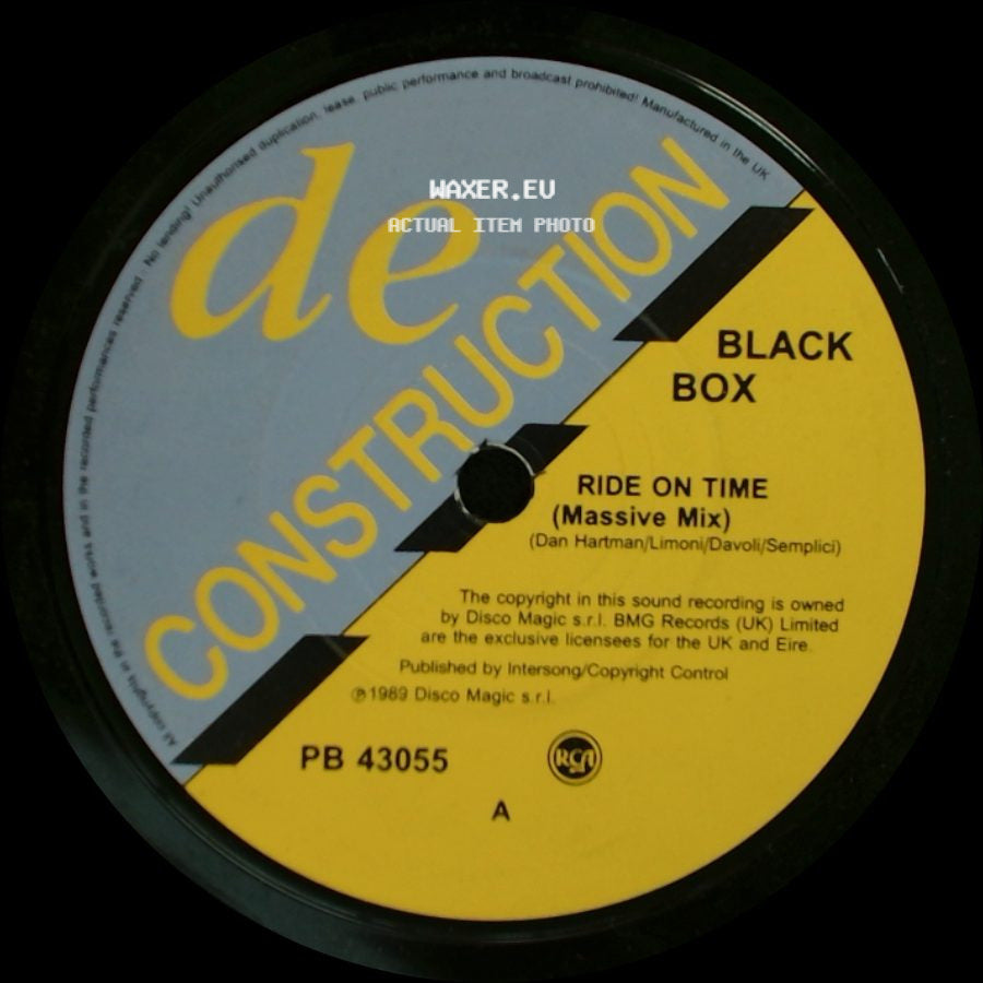 Black Box - Ride On Time (Massive Mix) / Ride On Time (Massive Mix) side A