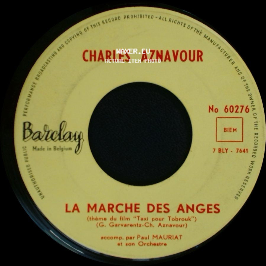 Charles Aznavour - La Marche Des Anges / Il Faut Savoir side A