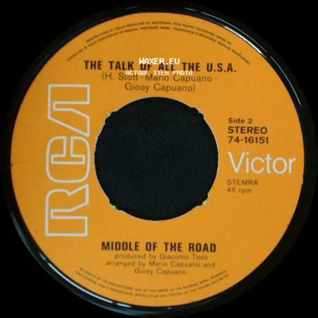 Middle Of The Road - Samson And Delilah / The Talk Of All The U.S.A. side B