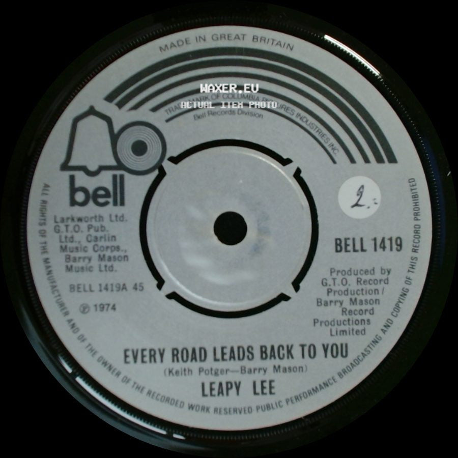 Leapy Lee - Every Road Leads Back To You / Honey, Go Drift Away side A