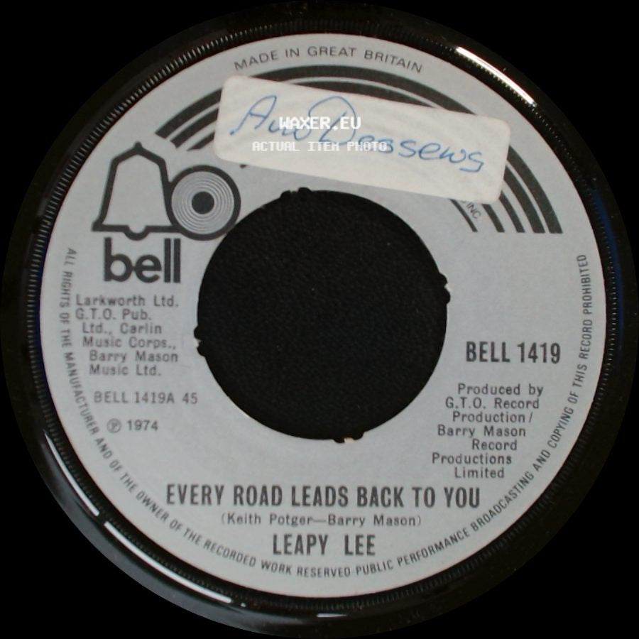 Leapy Lee - Every Road Leads Back To You / Honey, Go Drift Away side A