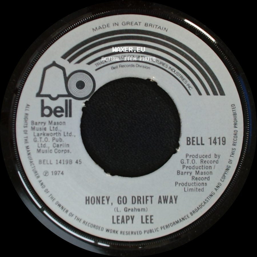 Leapy Lee - Every Road Leads Back To You / Honey, Go Drift Away side B
