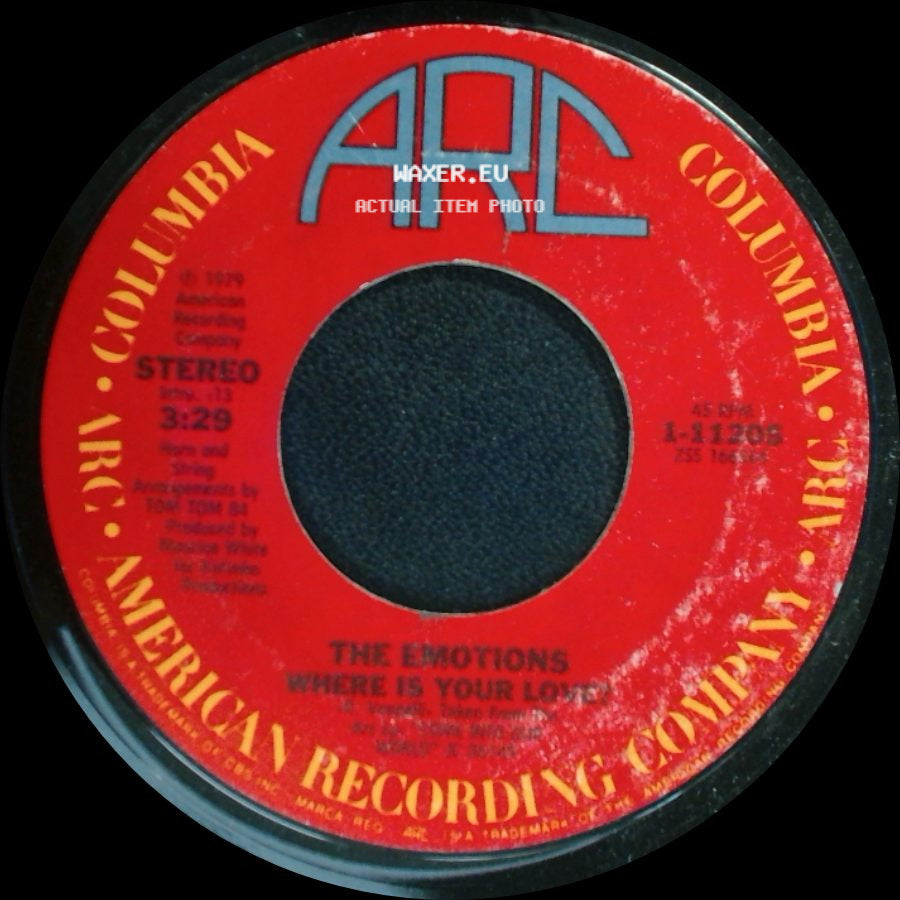 The Emotions - Where Is Your Love / Layed Back side A